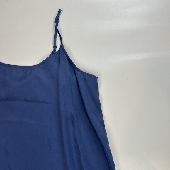 ATM Silk Round Neck Pullover Tank Top Women’s Small Blouse Blue Blouse - Picture 2 of 7